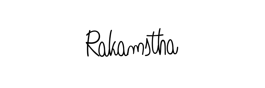 Create a beautiful signature design for name Rakamstha. With this signature (Angelique-Rose-font-FFP) fonts, you can make a handwritten signature for free. Rakamstha signature style 5 images and pictures png