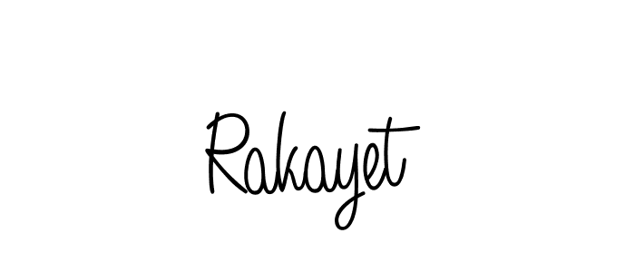 Here are the top 10 professional signature styles for the name Rakayet. These are the best autograph styles you can use for your name. Rakayet signature style 5 images and pictures png