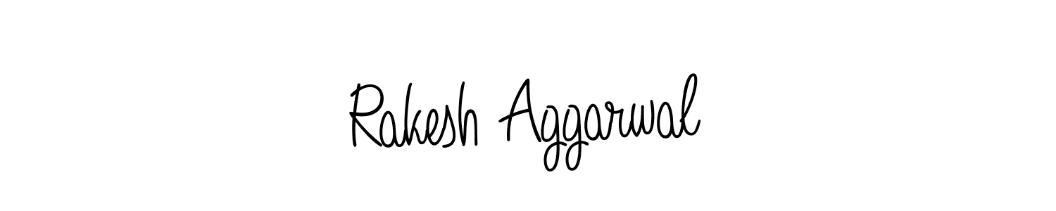 How to make Rakesh Aggarwal name signature. Use Angelique-Rose-font-FFP style for creating short signs online. This is the latest handwritten sign. Rakesh Aggarwal signature style 5 images and pictures png