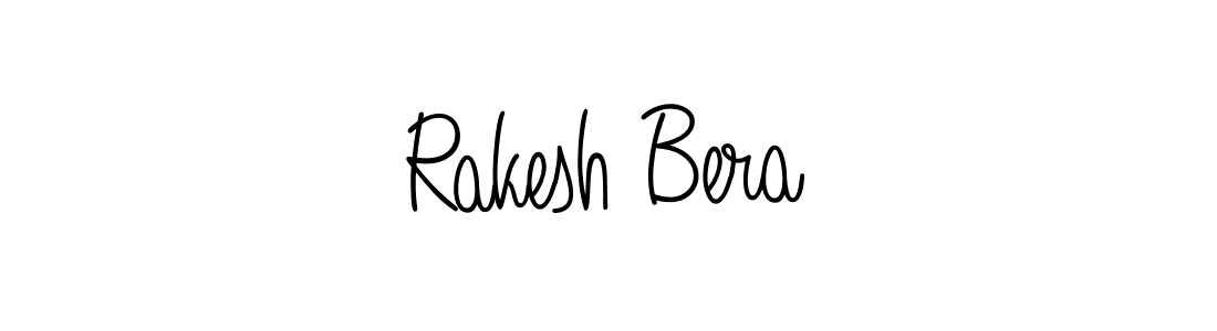 Use a signature maker to create a handwritten signature online. With this signature software, you can design (Angelique-Rose-font-FFP) your own signature for name Rakesh Bera. Rakesh Bera signature style 5 images and pictures png