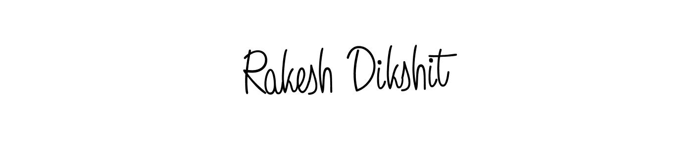 You should practise on your own different ways (Angelique-Rose-font-FFP) to write your name (Rakesh Dikshit) in signature. don't let someone else do it for you. Rakesh Dikshit signature style 5 images and pictures png
