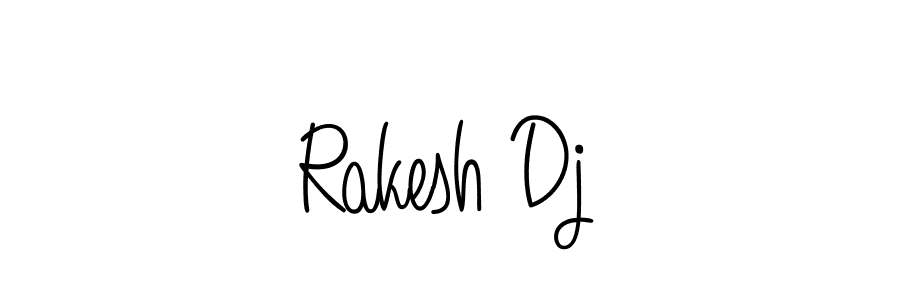 Design your own signature with our free online signature maker. With this signature software, you can create a handwritten (Angelique-Rose-font-FFP) signature for name Rakesh Dj. Rakesh Dj signature style 5 images and pictures png