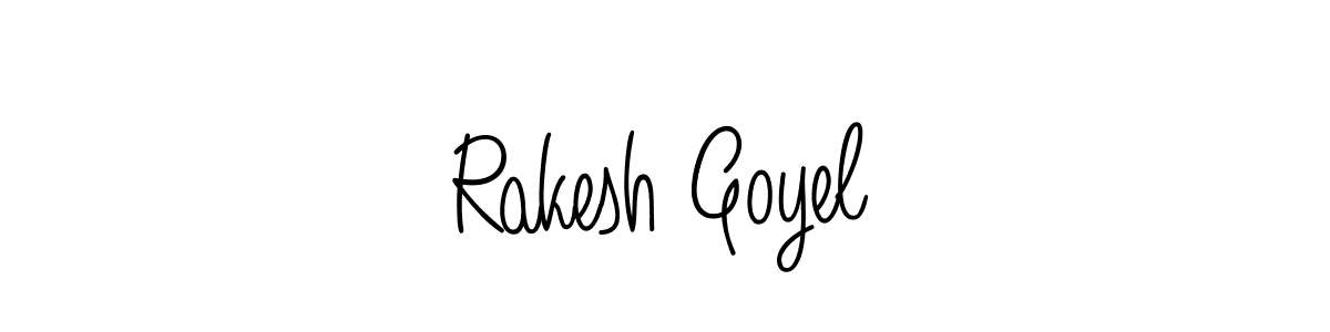 You can use this online signature creator to create a handwritten signature for the name Rakesh Goyel. This is the best online autograph maker. Rakesh Goyel signature style 5 images and pictures png