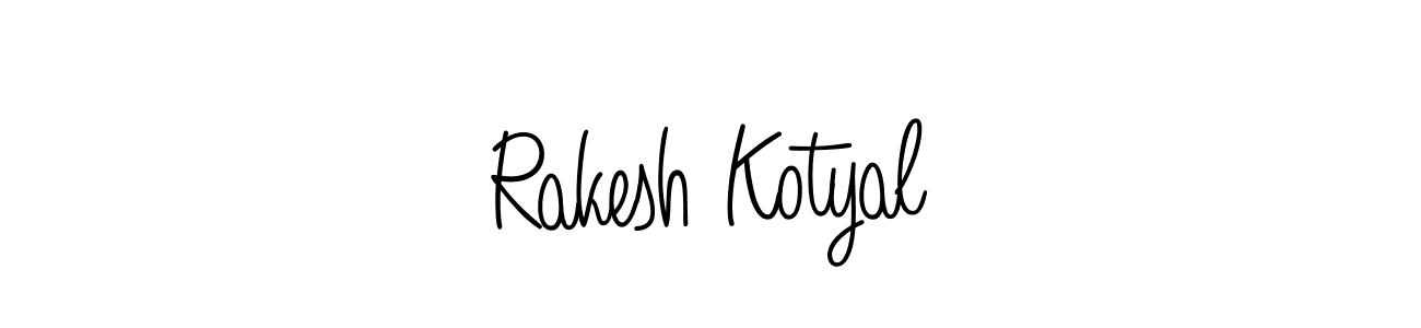 It looks lik you need a new signature style for name Rakesh Kotyal. Design unique handwritten (Angelique-Rose-font-FFP) signature with our free signature maker in just a few clicks. Rakesh Kotyal signature style 5 images and pictures png