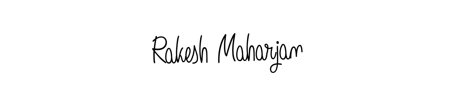 How to make Rakesh Maharjan signature? Angelique-Rose-font-FFP is a professional autograph style. Create handwritten signature for Rakesh Maharjan name. Rakesh Maharjan signature style 5 images and pictures png