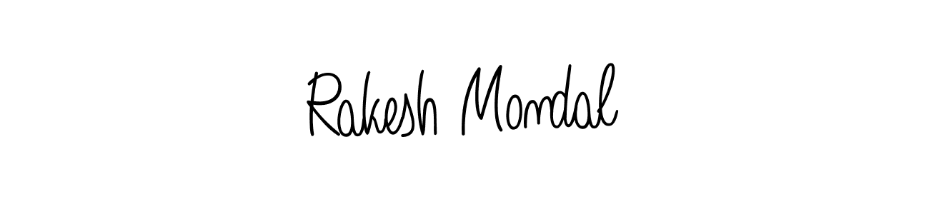 Use a signature maker to create a handwritten signature online. With this signature software, you can design (Angelique-Rose-font-FFP) your own signature for name Rakesh Mondal. Rakesh Mondal signature style 5 images and pictures png