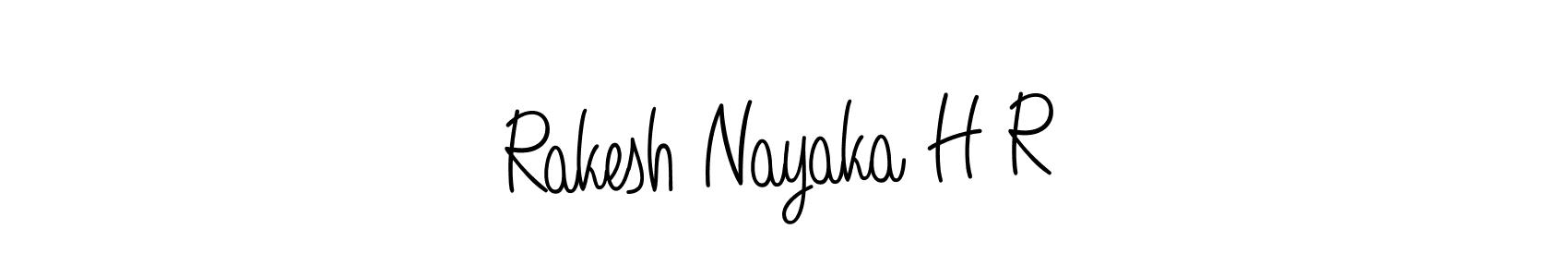 Make a beautiful signature design for name Rakesh Nayaka H R. With this signature (Angelique-Rose-font-FFP) style, you can create a handwritten signature for free. Rakesh Nayaka H R signature style 5 images and pictures png