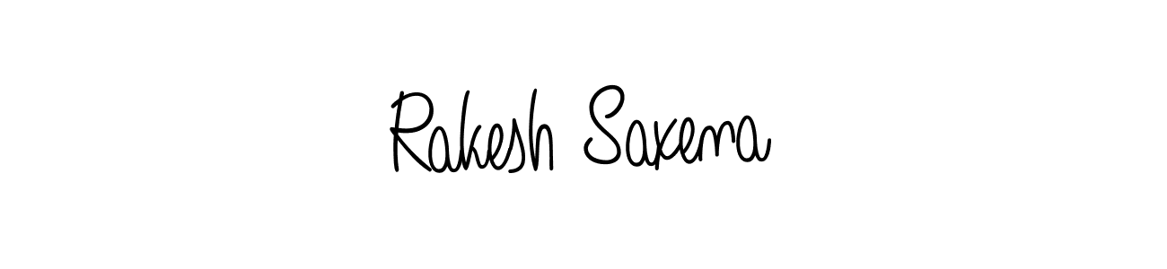 Use a signature maker to create a handwritten signature online. With this signature software, you can design (Angelique-Rose-font-FFP) your own signature for name Rakesh Saxena. Rakesh Saxena signature style 5 images and pictures png