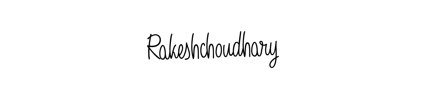 Use a signature maker to create a handwritten signature online. With this signature software, you can design (Angelique-Rose-font-FFP) your own signature for name Rakeshchoudhary. Rakeshchoudhary signature style 5 images and pictures png