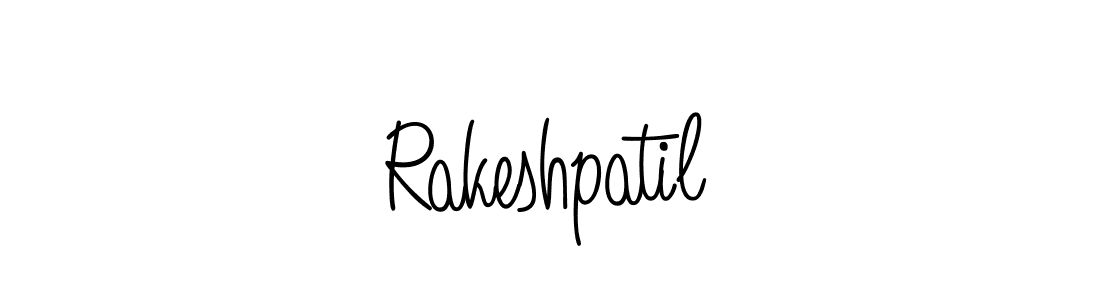 The best way (Angelique-Rose-font-FFP) to make a short signature is to pick only two or three words in your name. The name Rakeshpatil include a total of six letters. For converting this name. Rakeshpatil signature style 5 images and pictures png
