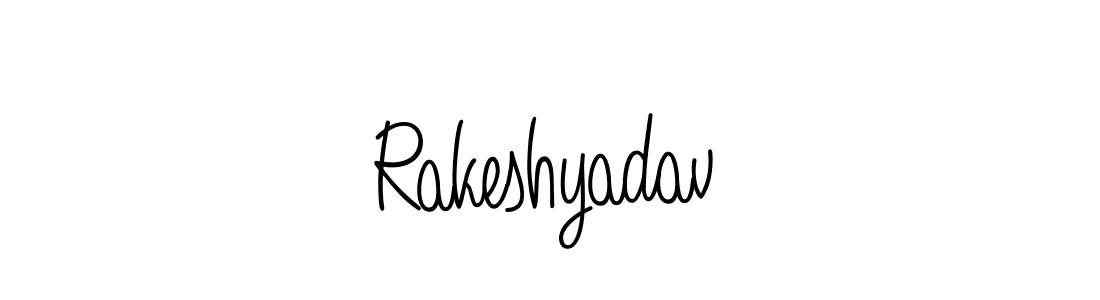 Rakeshyadav stylish signature style. Best Handwritten Sign (Angelique-Rose-font-FFP) for my name. Handwritten Signature Collection Ideas for my name Rakeshyadav. Rakeshyadav signature style 5 images and pictures png