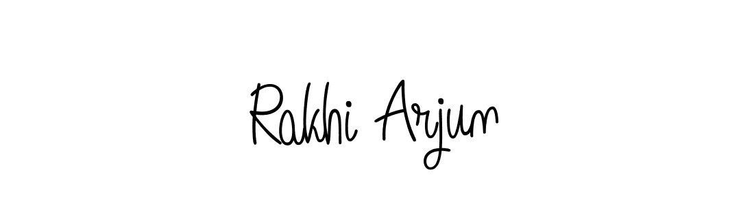 Also we have Rakhi Arjun name is the best signature style. Create professional handwritten signature collection using Angelique-Rose-font-FFP autograph style. Rakhi Arjun signature style 5 images and pictures png