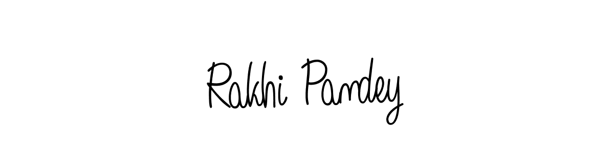 Make a beautiful signature design for name Rakhi Pandey. With this signature (Angelique-Rose-font-FFP) style, you can create a handwritten signature for free. Rakhi Pandey signature style 5 images and pictures png