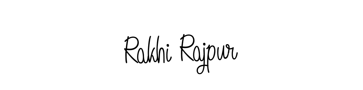 Also we have Rakhi Rajpur name is the best signature style. Create professional handwritten signature collection using Angelique-Rose-font-FFP autograph style. Rakhi Rajpur signature style 5 images and pictures png