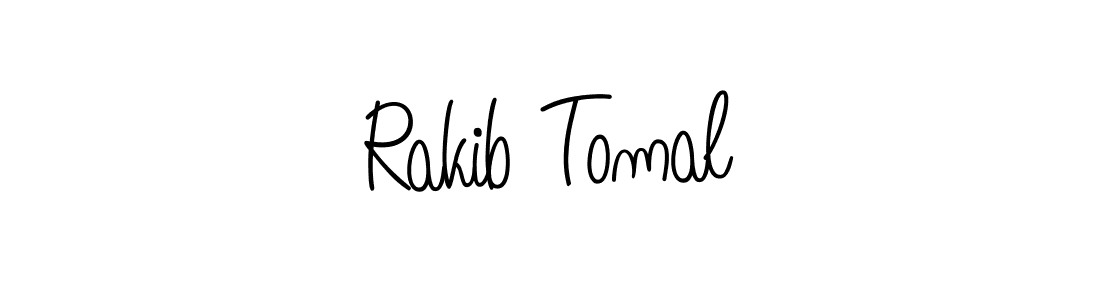 Use a signature maker to create a handwritten signature online. With this signature software, you can design (Angelique-Rose-font-FFP) your own signature for name Rakib Tomal. Rakib Tomal signature style 5 images and pictures png