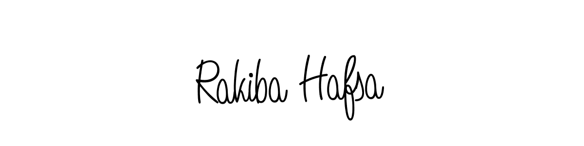 Design your own signature with our free online signature maker. With this signature software, you can create a handwritten (Angelique-Rose-font-FFP) signature for name Rakiba Hafsa. Rakiba Hafsa signature style 5 images and pictures png