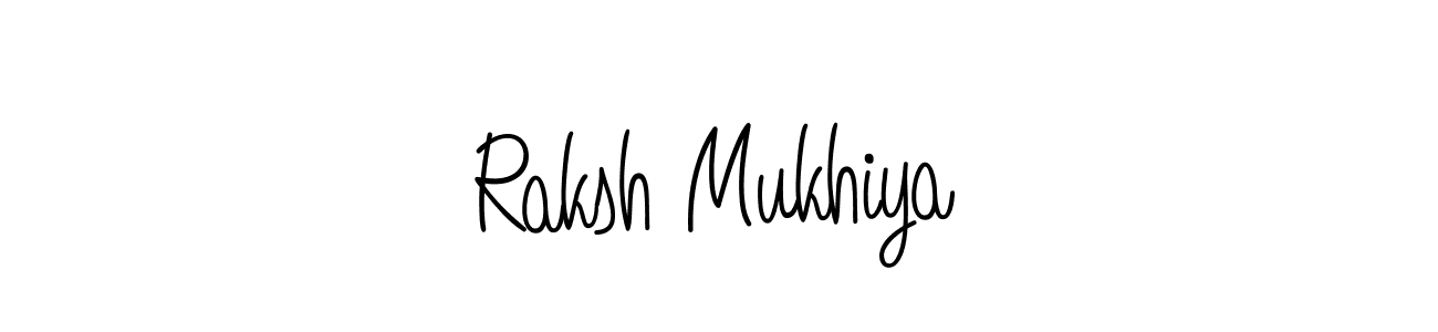 Make a beautiful signature design for name Raksh Mukhiya. Use this online signature maker to create a handwritten signature for free. Raksh Mukhiya signature style 5 images and pictures png