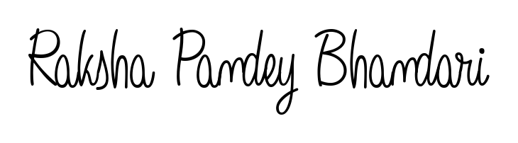 The Angelique-Rose-font-FFP font gives name Raksha Pandey Bhandari a signature that looks effortless yet distinguished. Download high-res PNG instantly. Raksha Pandey Bhandari signature style 5 images and pictures png