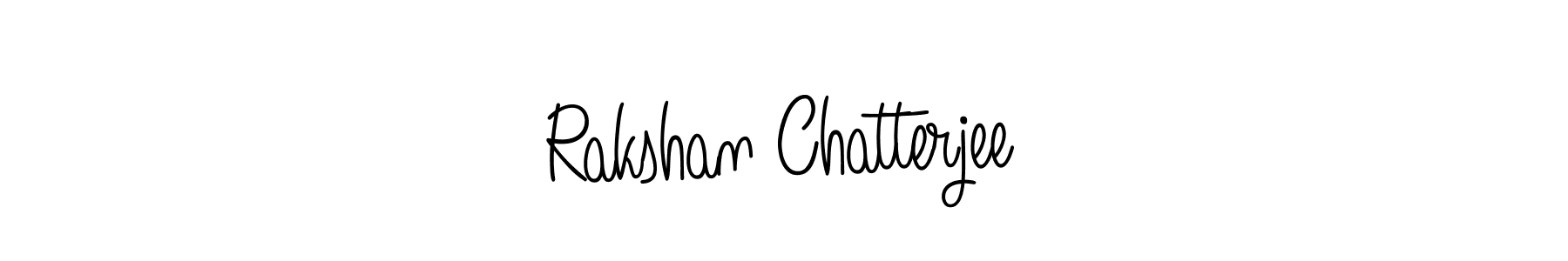 Make a beautiful signature design for name Rakshan Chatterjee. With this signature (Angelique-Rose-font-FFP) style, you can create a handwritten signature for free. Rakshan Chatterjee signature style 5 images and pictures png