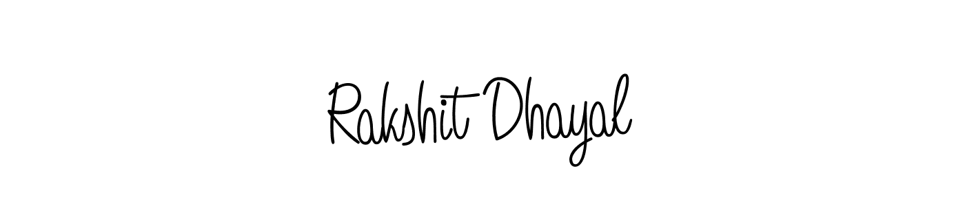 How to Draw Rakshit Dhayal signature style? Angelique-Rose-font-FFP is a latest design signature styles for name Rakshit Dhayal. Rakshit Dhayal signature style 5 images and pictures png