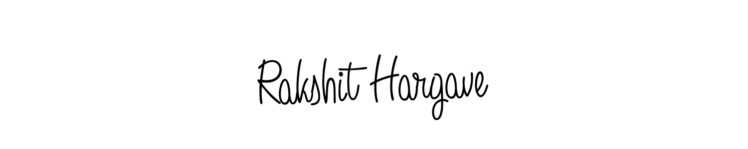 Make a beautiful signature design for name Rakshit Hargave. With this signature (Angelique-Rose-font-FFP) style, you can create a handwritten signature for free. Rakshit Hargave signature style 5 images and pictures png