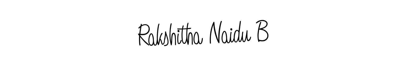 Make a beautiful signature design for name Rakshitha Naidu B. Use this online signature maker to create a handwritten signature for free. Rakshitha Naidu B signature style 5 images and pictures png