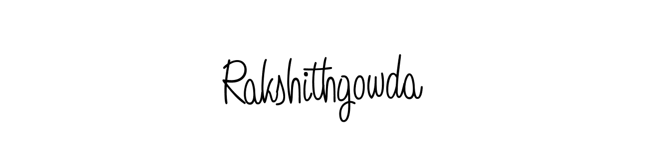 Use a signature maker to create a handwritten signature online. With this signature software, you can design (Angelique-Rose-font-FFP) your own signature for name Rakshithgowda. Rakshithgowda signature style 5 images and pictures png