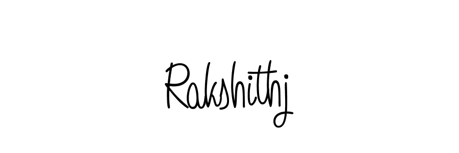 Rakshithj stylish signature style. Best Handwritten Sign (Angelique-Rose-font-FFP) for my name. Handwritten Signature Collection Ideas for my name Rakshithj. Rakshithj signature style 5 images and pictures png