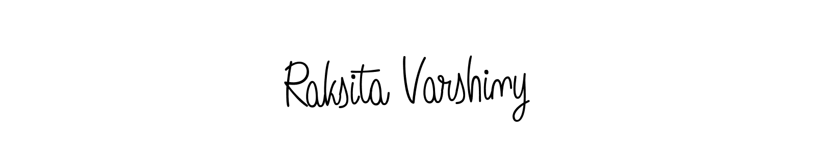 Make a beautiful signature design for name Raksita Varshiny. With this signature (Angelique-Rose-font-FFP) style, you can create a handwritten signature for free. Raksita Varshiny signature style 5 images and pictures png