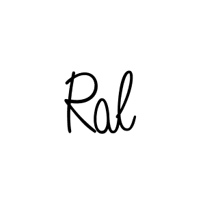 Create a beautiful signature design for name Ral. With this signature (Angelique-Rose-font-FFP) fonts, you can make a handwritten signature for free. Ral signature style 5 images and pictures png
