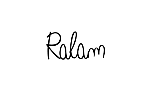 How to make Ralam signature? Angelique-Rose-font-FFP is a professional autograph style. Create handwritten signature for Ralam name. Ralam signature style 5 images and pictures png