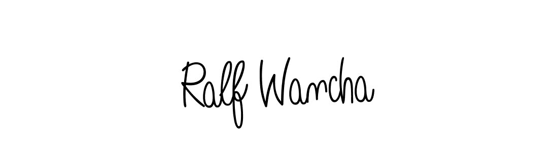 Angelique-Rose-font-FFP is a professional signature style that is perfect for those who want to add a touch of class to their signature. It is also a great choice for those who want to make their signature more unique. Get Ralf Wancha name to fancy signature for free. Ralf Wancha signature style 5 images and pictures png