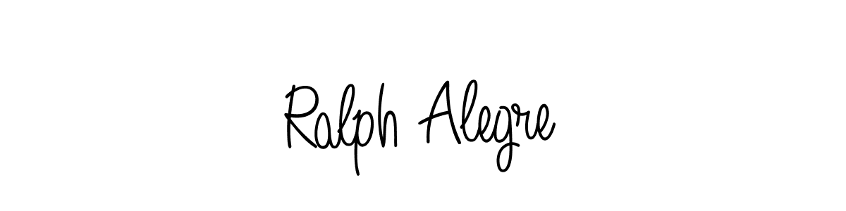 You should practise on your own different ways (Angelique-Rose-font-FFP) to write your name (Ralph Alegre) in signature. don't let someone else do it for you. Ralph Alegre signature style 5 images and pictures png