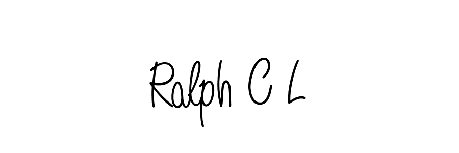 The best way (Angelique-Rose-font-FFP) to make a short signature is to pick only two or three words in your name. The name Ralph C L include a total of six letters. For converting this name. Ralph C L signature style 5 images and pictures png