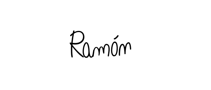 Ramón  stylish signature style. Best Handwritten Sign (Angelique-Rose-font-FFP) for my name. Handwritten Signature Collection Ideas for my name Ramón . Ramón  signature style 5 images and pictures png