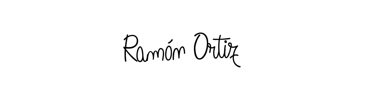 Use a signature maker to create a handwritten signature online. With this signature software, you can design (Angelique-Rose-font-FFP) your own signature for name Ramón Ortiz. Ramón Ortiz signature style 5 images and pictures png