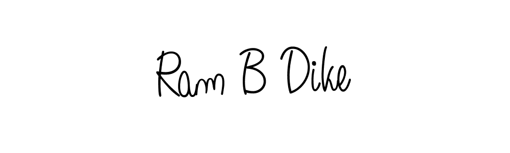 if you are searching for the best signature style for your name Ram B Dike. so please give up your signature search. here we have designed multiple signature styles  using Angelique-Rose-font-FFP. Ram B Dike signature style 5 images and pictures png