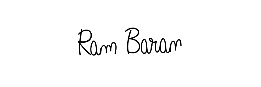 Use a signature maker to create a handwritten signature online. With this signature software, you can design (Angelique-Rose-font-FFP) your own signature for name Ram Baran. Ram Baran signature style 5 images and pictures png