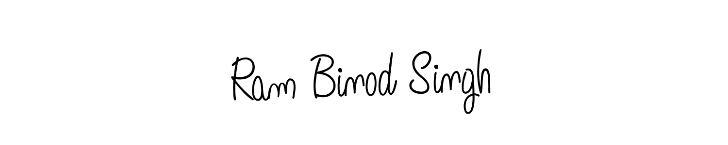 Use a signature maker to create a handwritten signature online. With this signature software, you can design (Angelique-Rose-font-FFP) your own signature for name Ram Binod Singh. Ram Binod Singh signature style 5 images and pictures png