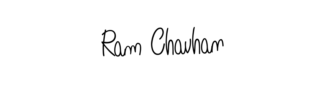 The best way (Angelique-Rose-font-FFP) to make a short signature is to pick only two or three words in your name. The name Ram Chavhan include a total of six letters. For converting this name. Ram Chavhan signature style 5 images and pictures png