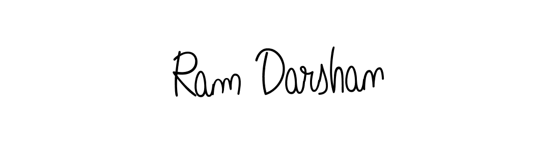 Design your own signature with our free online signature maker. With this signature software, you can create a handwritten (Angelique-Rose-font-FFP) signature for name Ram Darshan. Ram Darshan signature style 5 images and pictures png