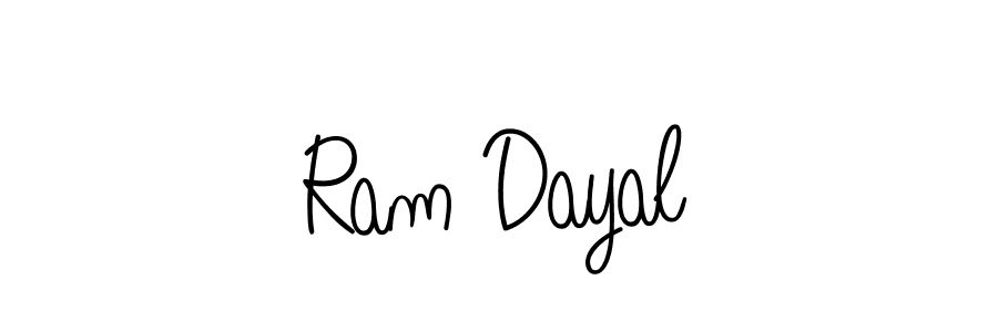 Use a signature maker to create a handwritten signature online. With this signature software, you can design (Angelique-Rose-font-FFP) your own signature for name Ram Dayal. Ram Dayal signature style 5 images and pictures png