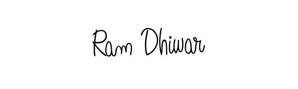 Design your own signature with our free online signature maker. With this signature software, you can create a handwritten (Angelique-Rose-font-FFP) signature for name Ram Dhiwar. Ram Dhiwar signature style 5 images and pictures png