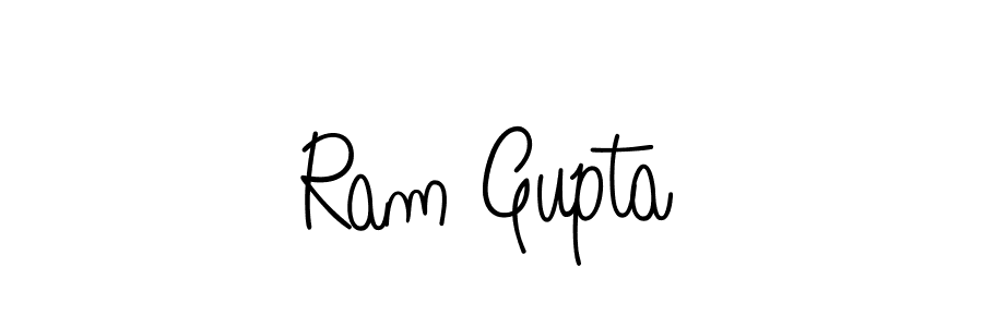 Make a beautiful signature design for name Ram Gupta. With this signature (Angelique-Rose-font-FFP) style, you can create a handwritten signature for free. Ram Gupta signature style 5 images and pictures png