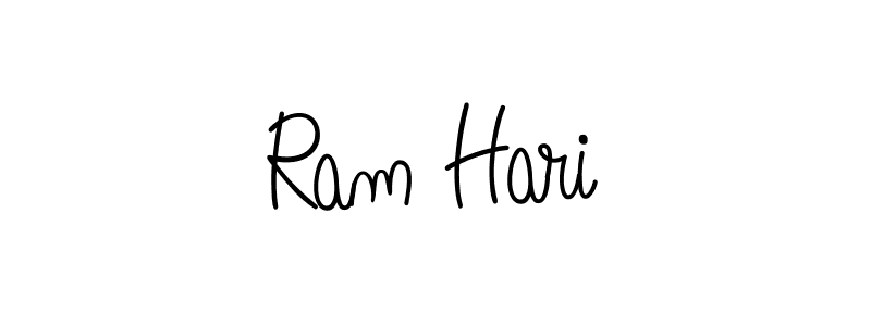 How to make Ram Hari name signature. Use Angelique-Rose-font-FFP style for creating short signs online. This is the latest handwritten sign. Ram Hari signature style 5 images and pictures png