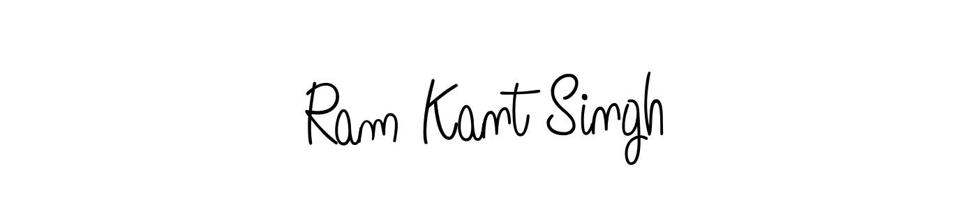 Design your own signature with our free online signature maker. With this signature software, you can create a handwritten (Angelique-Rose-font-FFP) signature for name Ram Kant Singh. Ram Kant Singh signature style 5 images and pictures png