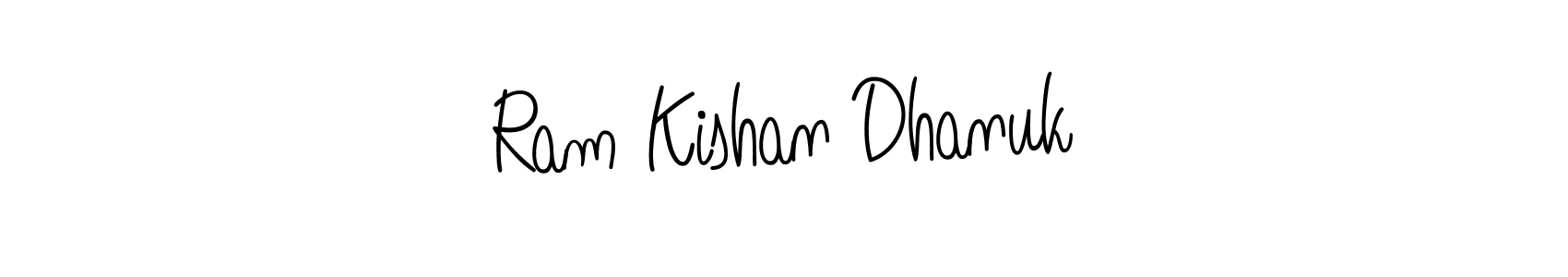 Also we have Ram Kishan Dhanuk name is the best signature style. Create professional handwritten signature collection using Angelique-Rose-font-FFP autograph style. Ram Kishan Dhanuk signature style 5 images and pictures png