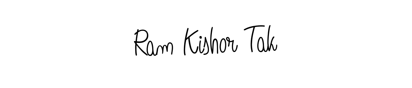 Ram Kishor Tak stylish signature style. Best Handwritten Sign (Angelique-Rose-font-FFP) for my name. Handwritten Signature Collection Ideas for my name Ram Kishor Tak. Ram Kishor Tak signature style 5 images and pictures png