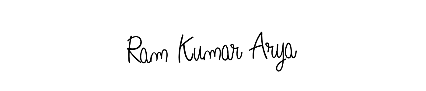 Also we have Ram Kumar Arya name is the best signature style. Create professional handwritten signature collection using Angelique-Rose-font-FFP autograph style. Ram Kumar Arya signature style 5 images and pictures png