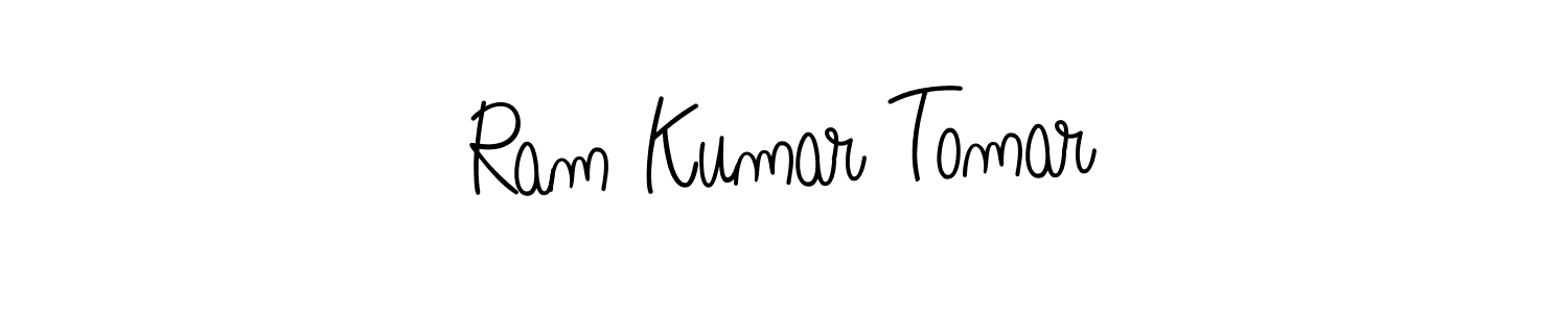 Use a signature maker to create a handwritten signature online. With this signature software, you can design (Angelique-Rose-font-FFP) your own signature for name Ram Kumar Tomar. Ram Kumar Tomar signature style 5 images and pictures png